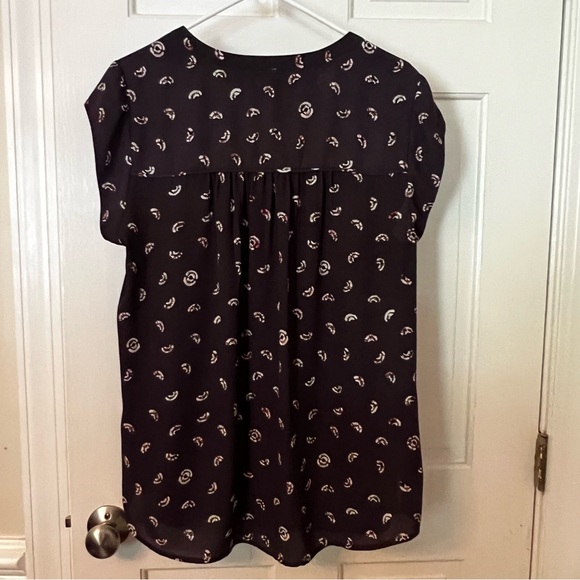 Daniel Rainn Navy Multicolor Floral Blouse - Size 1X - Picture 6 of 9